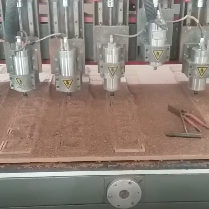 cnc machine producing wood