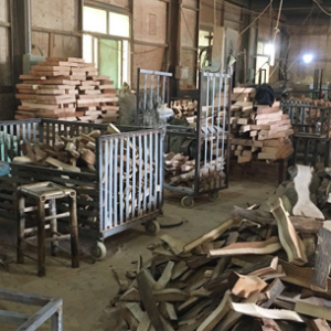 Wood residue storage